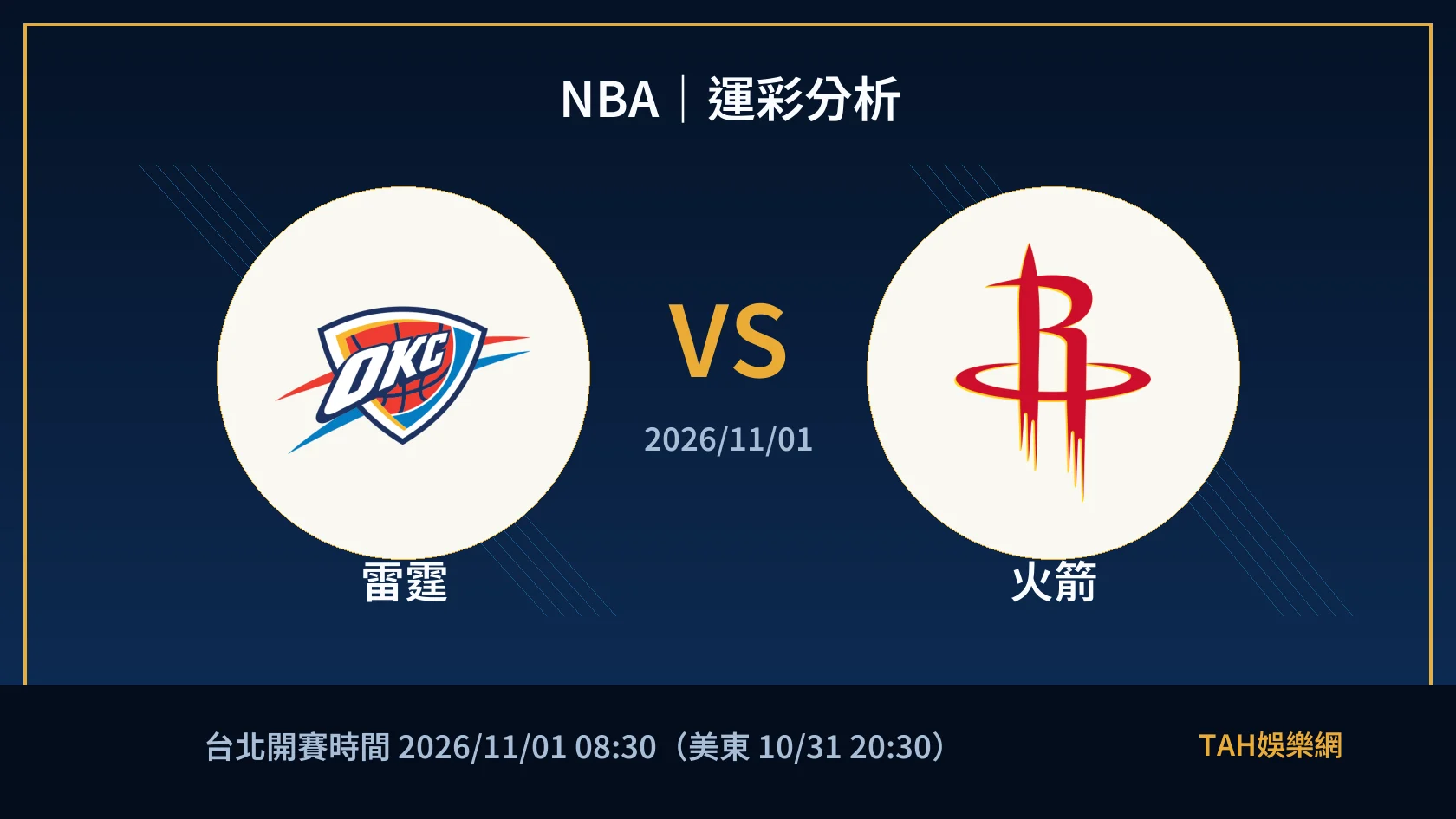 NBA 雷霆 對 火箭 賽事封面