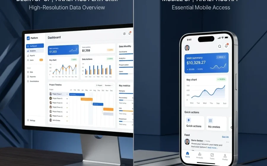 娛樂城手機版與桌面版功能與介面比對概念圖