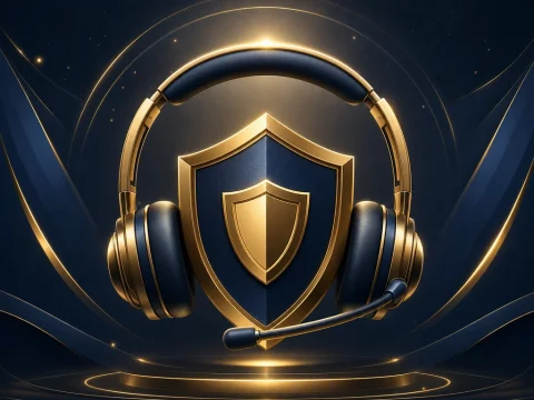線上電子遊戲客服與帳戶安全主題封面