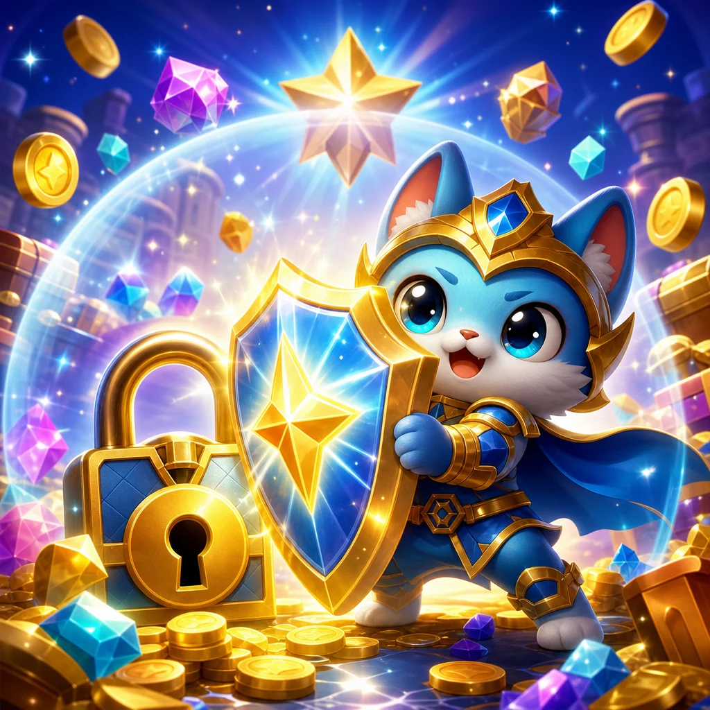 安全完成遊戲帳號驗證的原創插畫