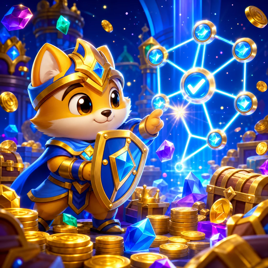 核對線上遊戲紀錄與安全連線的輔助插畫