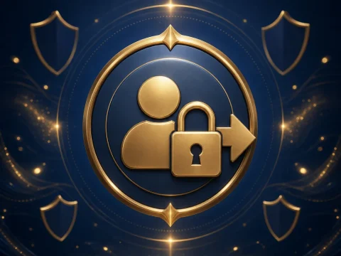 線上電子遊戲登出與帳號安全示意圖