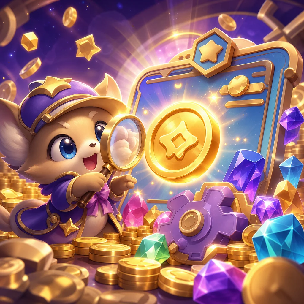 核對線上遊戲金額與設定的輔助插畫