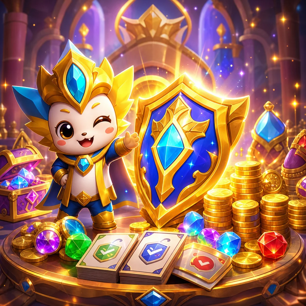 角色核對遊戲交易與帳戶安全的娛樂風格輔助插圖